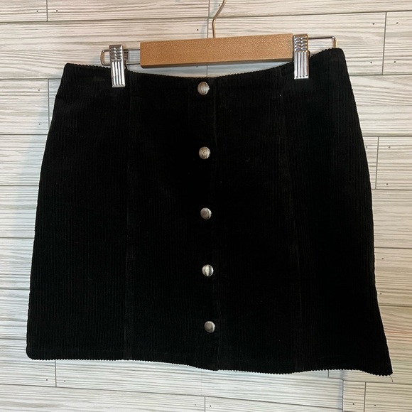Super Cute Corduroy Button Skirt - Picture 1 of 6